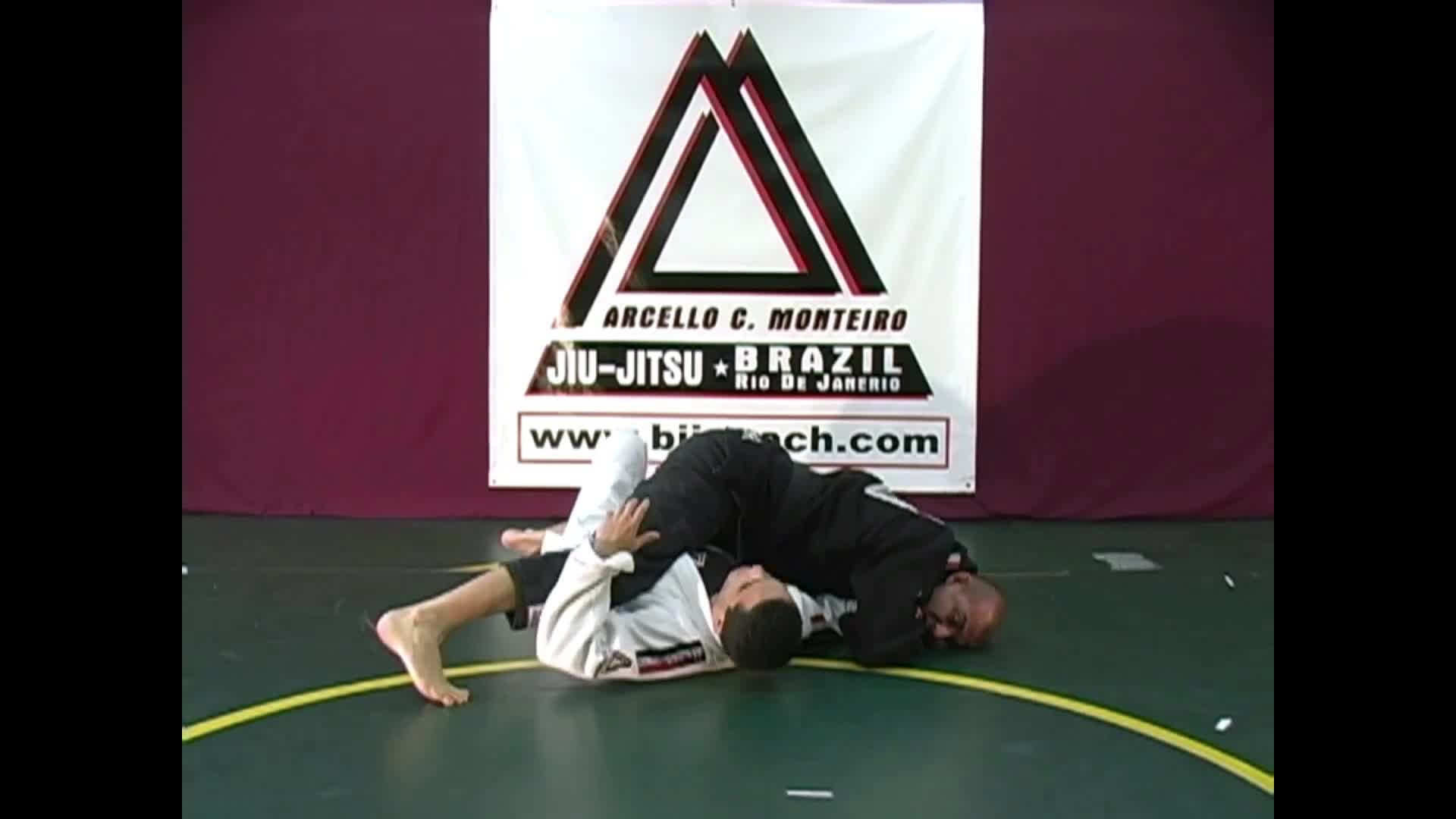 ***** Half Guard Control to Rolling Backwards Over the Shoulder Sweep